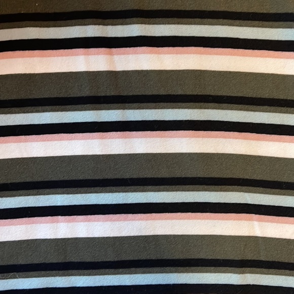 Striped Short Sleeve Dress with Open Tie Back - Picture 2 of 9